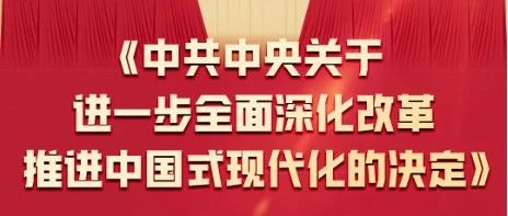 一圖全解 | 二十屆三中全會(huì)《決定》